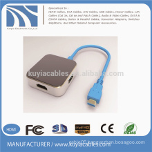USB3.1 TO HDMI/DVI/VGA/DP+USB3.0*2 HUB